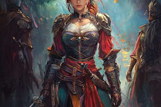 make unique and high quality dnd character art