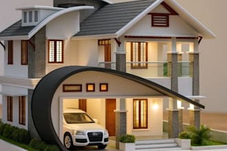 create photorealistic 3d architectural visualization for your building