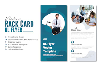 design door hanger, rack card, postcard and dl flyer