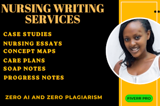 write nursing case studies, soap notes, concept maps, nursing care plans
