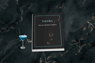 design a refined menu for restaurants and hospitality brands
