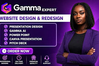 design a professional gamma ai presentation pitch deck fix gamma ai presentation