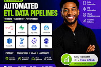 etl data pipeline n8n supabase bigquery snowflake redshift fivetran airbyte