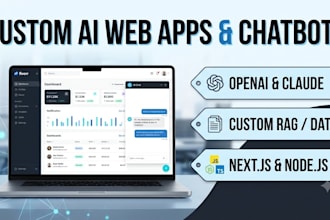 develop a custom ai web application, chatbot, and API integration