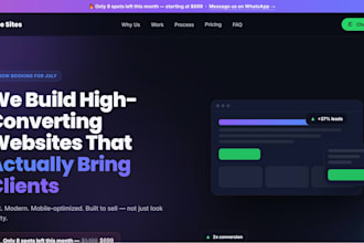 designed and built modern websites