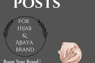 design halal fashion posts for hijab and abaya brand