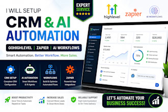 setup CRM ai automation gohighlevel zapier ai workflow