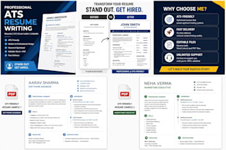 create a professional ats friendly resume and CV