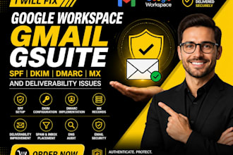 fix google workspace gmail gsuite spf dkim dmarc mx and deliverability issues