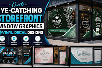 create eye catching storefront window graphics and vinyl decal designs
