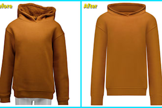 create premium invisible mannequin apparel images with neck joint retouch