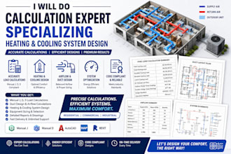 do calculation expert specializing heating and cooling system design