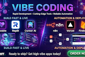 develop or fix ai web and mobile app mvp using loveable cursor ai and replit