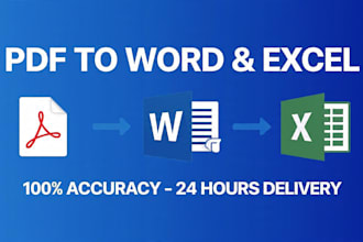 convert PDF to excel with 100 percent accuracy