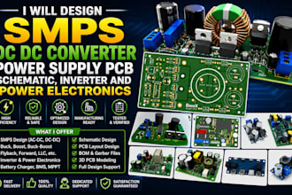 design smps dc dc converter power supply pcb schematic inverter power electronic