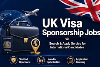 search and apply for UK visa sponsorship jobs on your behalf