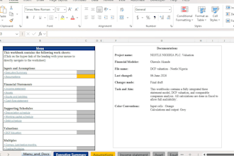 do 3 statement financial modeling and dcf valuation for you