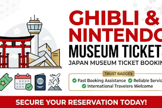 book ghibli museum and nintendo museum tickets for you