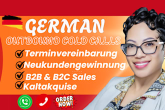 do german b2b b2c outbound cold calling, kaltakquise and terminvereinbarung