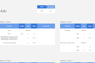 create and customize a exercise plan for your needs
