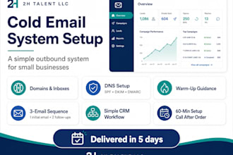 set up a cold email system for lead generation