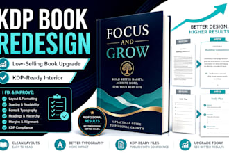 fix and redesign your rejected or low selling KDP book