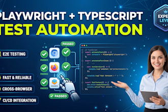 build a playwright automation test suite in typescript