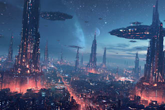 concept art for science fiction