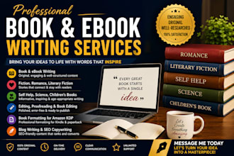 ebookwriter, ghostwriter, amazon kdp, fiction and nonfiction
