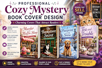 design professional cozy mystery book covers for indie authors