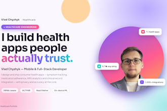 build healthcare app with react native