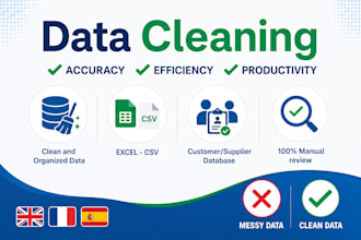 clean and organize your customer and supplier database