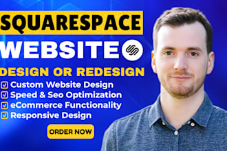 build squarespace business website, design or redesign squarespace website