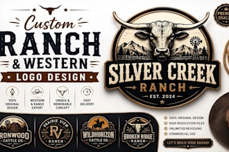 do vintage western cattle brand design ranch logo and livestock branding