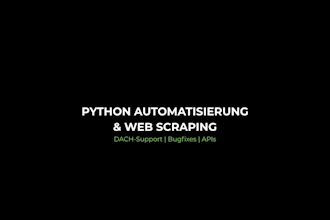 python skripte für automatisierung und web scraping erstellen