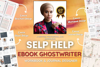 do self help ebook writing, design, formatting, kindle publishing, and journal