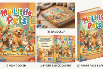 design children book cover, kids ebook cover, amazon kdp book cover