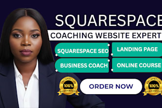 build squarespace coaching, consulting and online course website