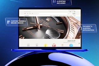 set up a professional salla or shopify ecommerce store with custom design