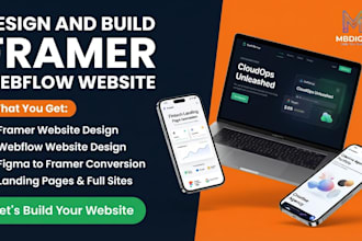 design framer website, framer landing page, figma to framer, fix framer website