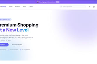 build a modern react ecommerce website with vite and responsive design