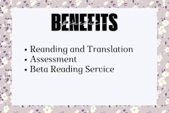 a service of beta reading