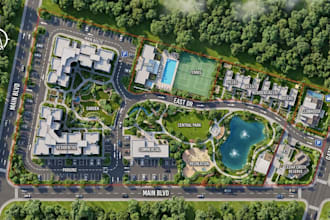 create estate layout, site plan and property location map