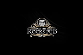 do modern night club, drinks, vodka, bar and logo design