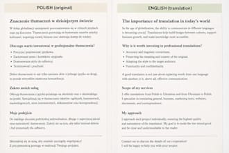 translate polish to ukrainian and ukrainian to polish