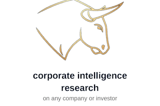 conduct corporate intelligence research on any company or investor