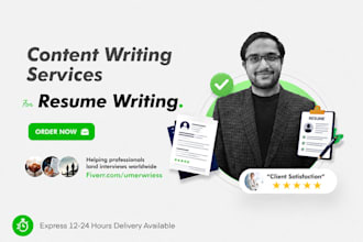 provide ats resume writing and CV writing services