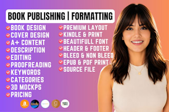 do book formatting, kdp book publishing, paper back, kindle ebook formatting