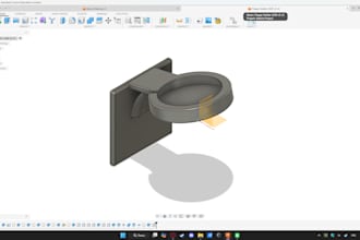 do professional 3d modeling and cad design in fusion360