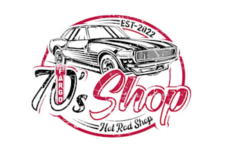 make your imagination in a creation hot rod shop logo